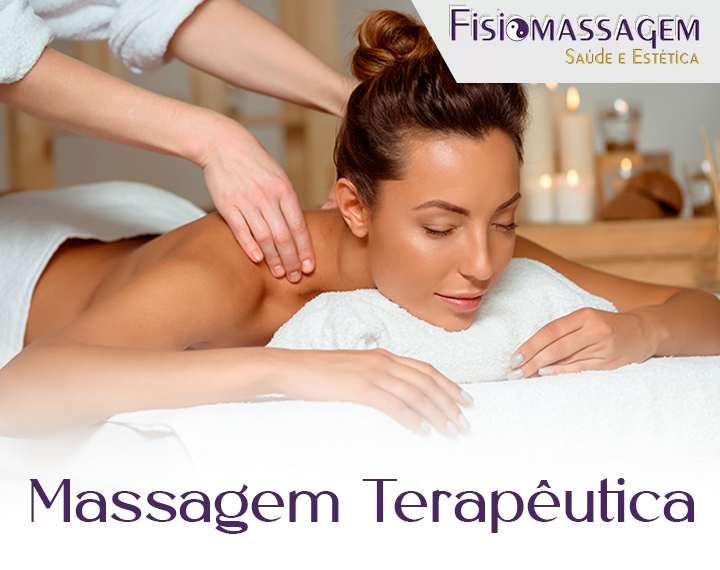 Mulher recebendo massagem terapêutica nos ombros para alívio de dores e tensão muscular na clínica Fisio Massagem.
